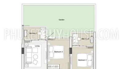 BAN5936: Apartment at New Project in Bang Tao. Fotoğraf #20