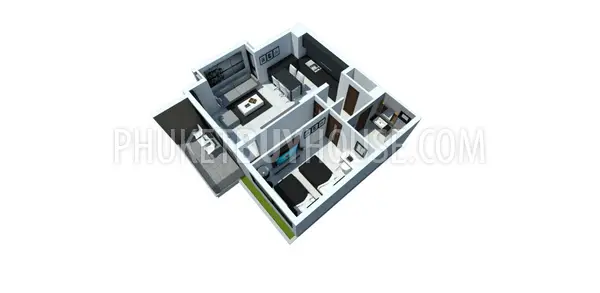 PAT5998: Nice 1 Bedroom Apartment with Sea view in Patong. Photo #2