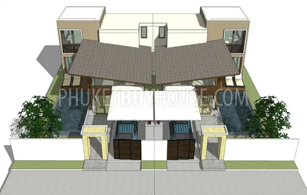 CHE6059: Brand New Villas at Quiet Small Village in Cherng Talay. Fotoğraf #13