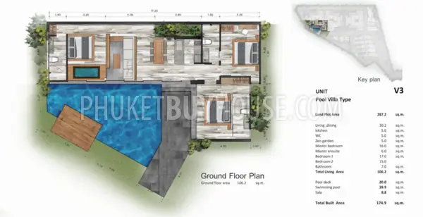 LAY6030: Luxury Villa with 3 Bedrooms in Layan. Photo #5