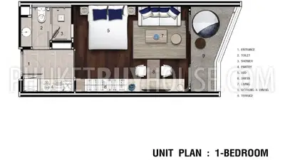 NAI6032: Cozy Apartment at Stylish condominium near Nai Harn Beach. Photo #16
