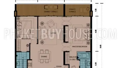 KAR6070: Sea view Apartment with 2 Bedroom near Karon beach. 照片 #14