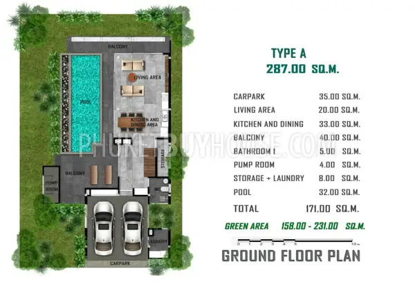 CHE6085: Modern 3 Bedroom Villa in Bang Tao. Fotoğraf #2