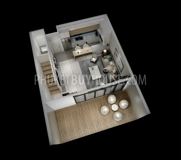 MAI6063: Stylish Townhouse with Mountain View in Mai Khao. Photo #9