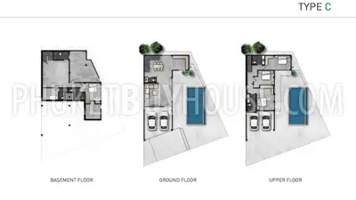 CHA6100: Private pool Villa with Asian modern Loft style interiors. Photo #4