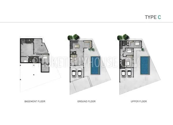 CHA6100: Private pool Villa with Asian modern Loft style interiors. Photo #4