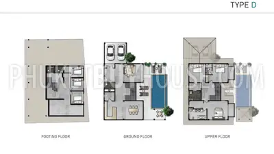 CHA6100: Private pool Villa with Asian modern Loft style interiors. Photo #5