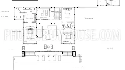 CAP6101: Luxury 6-bedroom Villa with a private Beach on its front and Panoramic Sea View  . Photo #6