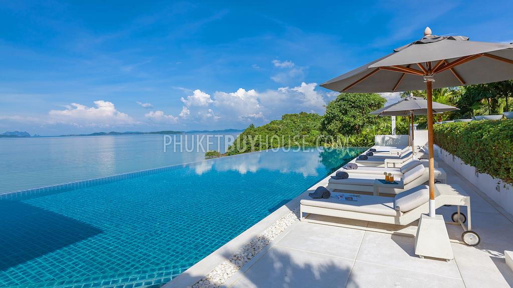 CAP6101: Luxury 6-bedroom Villa with a private Beach on its front and Panoramic Sea View  . Фото #3