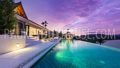 CAP6101: Luxury 6-bedroom Villa with a private Beach on its front and Panoramic Sea View  . Photo #14