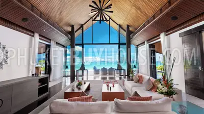 CAP6101: Luxury 6-bedroom Villa with a private Beach on its front and Panoramic Sea View  . Photo #24