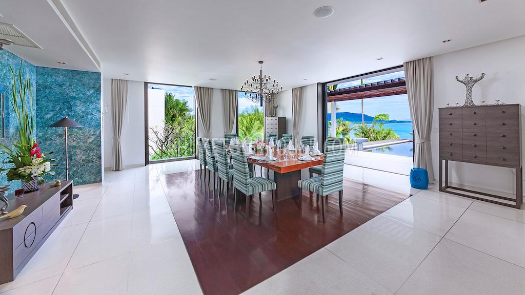 CAP6101: Luxury 6-bedroom Villa with a private Beach on its front and Panoramic Sea View  . Фото #33