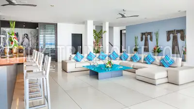 CAP6101: Luxury 6-bedroom Villa with a private Beach on its front and Panoramic Sea View  . Photo #49