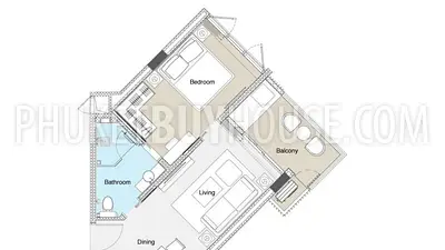 BAN6097: Cozy 1 Bedroom Apartment in Laguna area. Fotoğraf #5