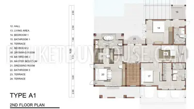 BAN7200: Three Bedroom Pool Villa Not Far From Bang Tao beach. Fotoğraf #19