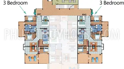 LAY6936: Gorgeous 3 bedroom Apartment in Layan beach area. Photo #7