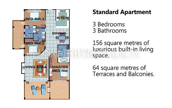 LAY6936: Gorgeous 3 bedroom Apartment in Layan beach area. Photo #5