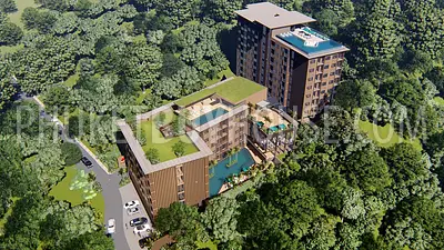 KAR6170: New apartments with 2 bedrooms and sea view in a complex on Karon. Fotoğraf #3