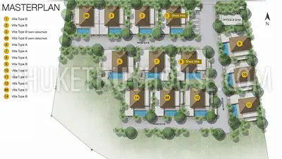 BAN6190: Tropical Three-bedroom Villa in a New Project in Bang Tao. Fotoğraf #1