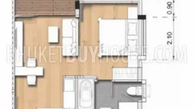 NAY6212: Studio in a Cozy Project in Nai Yang beach. Photo #15