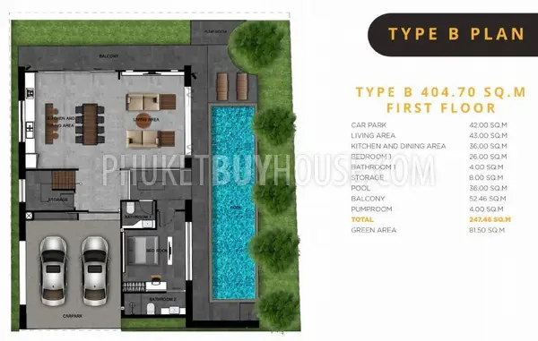 CHE6243: The Project of Cozy Villas in Loft Style Design in the Heart of the Island - Cherng Talay. Fotoğraf #55