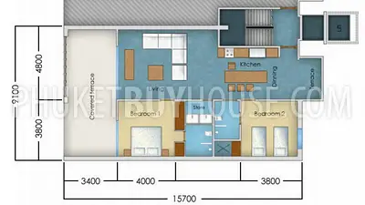 BAN6237: Spacious Apartments within walking distance to the Andaman Sea. Fotoğraf #48
