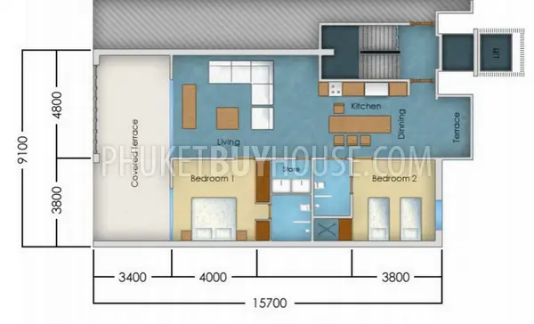 BAN6237: Spacious Apartments within walking distance to the Andaman Sea. Photo #48