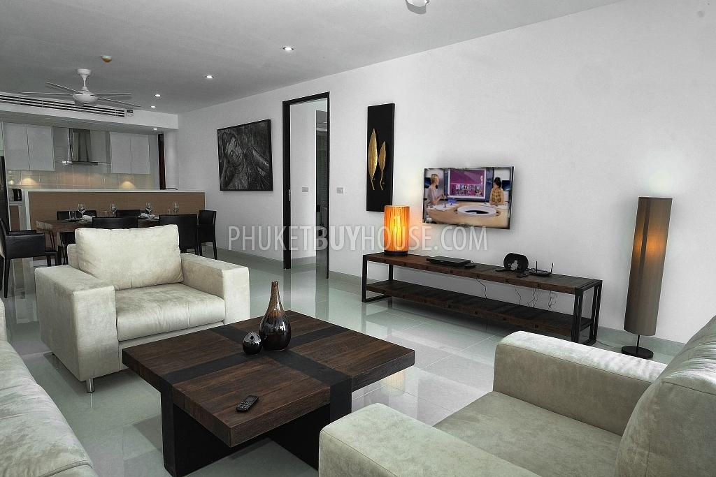 SUR6277: Spacious Two-Bedroom Apartment with Large Terrace within Walking Distance to Surin Beach. Photo #1