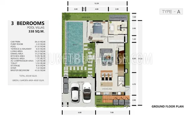 CHE6278: Cozy Modern 3-Bedroom Villa in Bang Tao. Fotoğraf #49