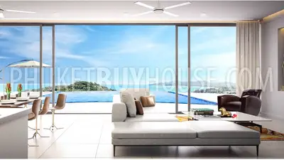 SUR6340: Exquisite Condominium with Sea View in Surin Beach. Photo #4