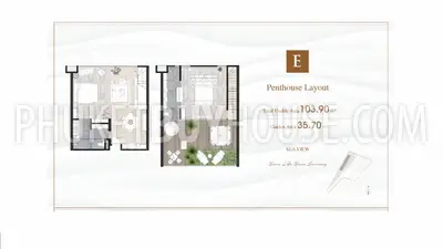 CHA6302: Fashion Penthouse in New Project in Chalong. Photo #16