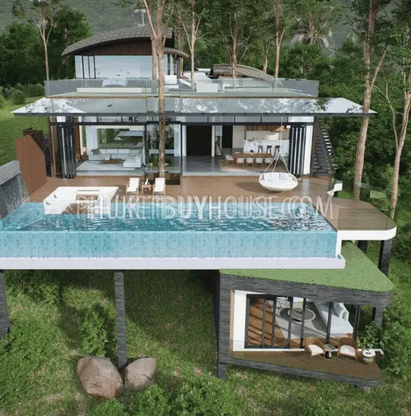 ISL7356: Modern Tropical Ocean Pool Villas in Koh Sirey. Photo #1
