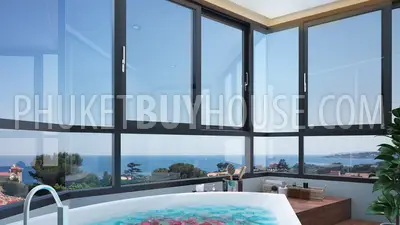 BAN6441: Three Bedroom Penthouse with Seaview in Bang Tao. Fotoğraf #14
