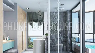 BAN6441: Three Bedroom Penthouse with Seaview in Bang Tao. Fotoğraf #16