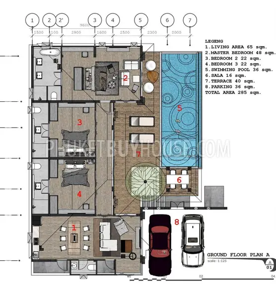 CHA21908: Stunning Three-Bedroom Villa with Balinese-Inspired Design in Chalong!. Photo #21