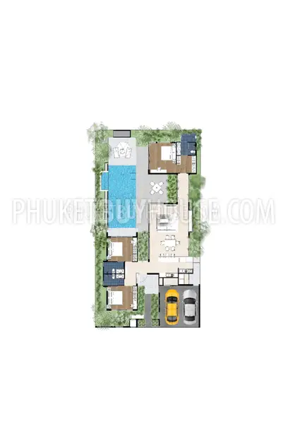 TAL7313: Modern Three Bedroom Villa in Thalang. 照片 #7