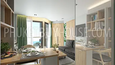 BAN6438: Studio with a unique layout in Eco condominium at crisis prices in Bang Tao area. Fotoğraf #2