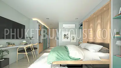 BAN6438: Studio with a unique layout in Eco condominium at crisis prices in Bang Tao area. Fotoğraf #3