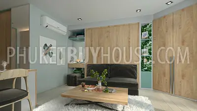 BAN6438: Studio with a unique layout in Eco condominium at crisis prices in Bang Tao area. Fotoğraf #6
