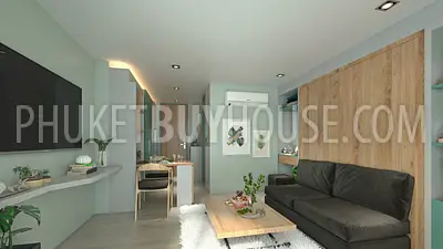 BAN6438: Studio with a unique layout in Eco condominium at crisis prices in Bang Tao area. Fotoğraf #8