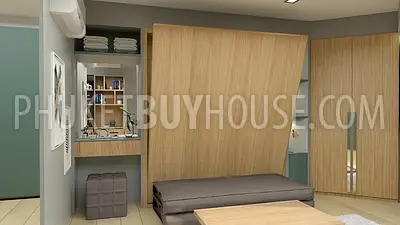 BAN6438: Studio with a unique layout in Eco condominium at crisis prices in Bang Tao area. Fotoğraf #21