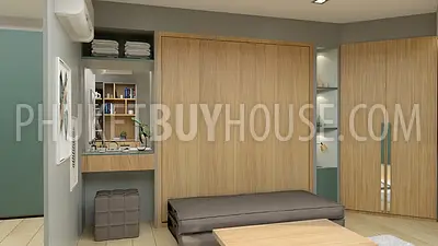 BAN6438: Studio with a unique layout in Eco condominium at crisis prices in Bang Tao area. Fotoğraf #22