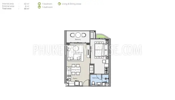 BAN21944: Magnificent Lakeview 1 Bedroom Condominium in Bang Tao. 照片 #8