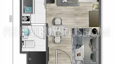 NAY6455: Freehold Studio in the New Condominium in Nai Yang Beach. Photo #6