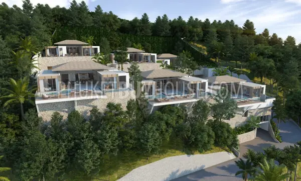 KAM21961:  Four Bedroom Seaview Hilltop Villa in Kamala, Phuket. Fotoğraf #5