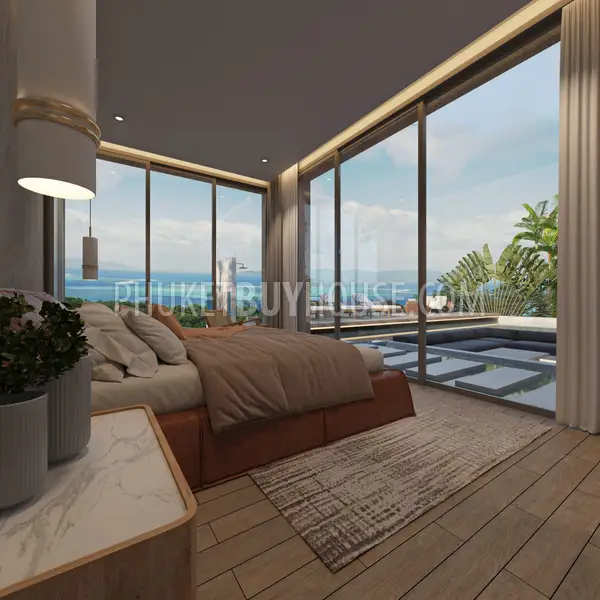 KAM21961:  Four Bedroom Seaview Hilltop Villa in Kamala, Phuket. Fotoğraf #7