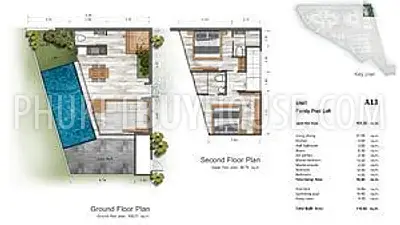 LAY7140: Stylish 2-bedroom house with a pool in Layan. Photo #13