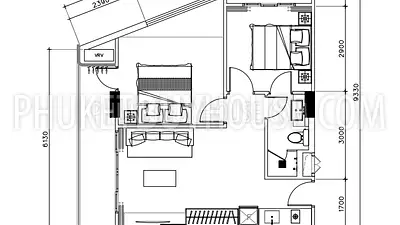 LAY6540: 2 Bedroom Apartment in Layan Beach. Photo #8