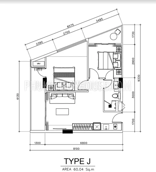 LAY6540: 2 Bedroom Apartment in Layan Beach. Photo #8
