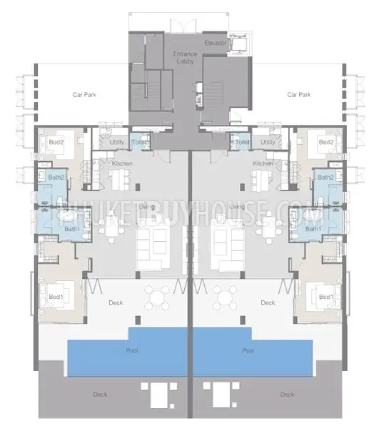 BAN21977: Splendid 2 Bedroom Apartments with Lakeview For Sale in Bang Tao. Photo #27